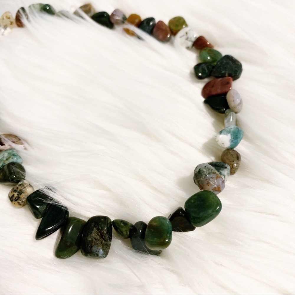 African Handmade Agate Gemstone Choker
